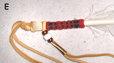 Lakota Turkey Feather styled like eagle feather