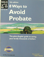 free paperback book, used, like new - 8 Ways to Avoid Probate
