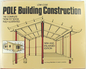 used vintage hardbound book - Pole Building Construction
