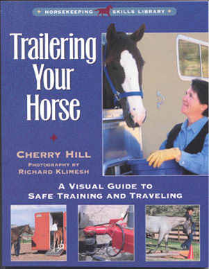 Zinger with Cherry on the cover of Trailering Your Horse