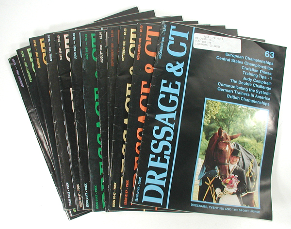 Collectible Dressage and Combined Training magazines
