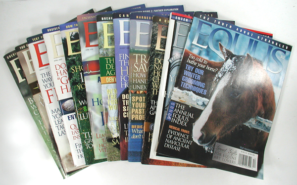 Collectible EQUUS magazines