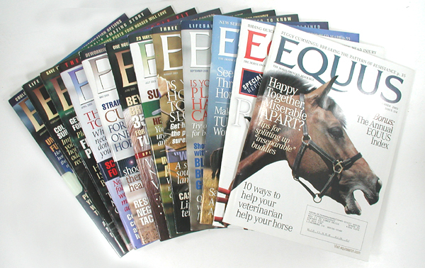 Collectible EQUUS magazines