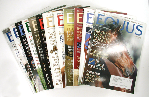 Collectible EQUUS magazines
