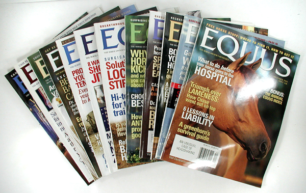 Collectible EQUUS magazines