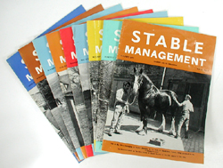 Collectible Vintage Stable Management magazines