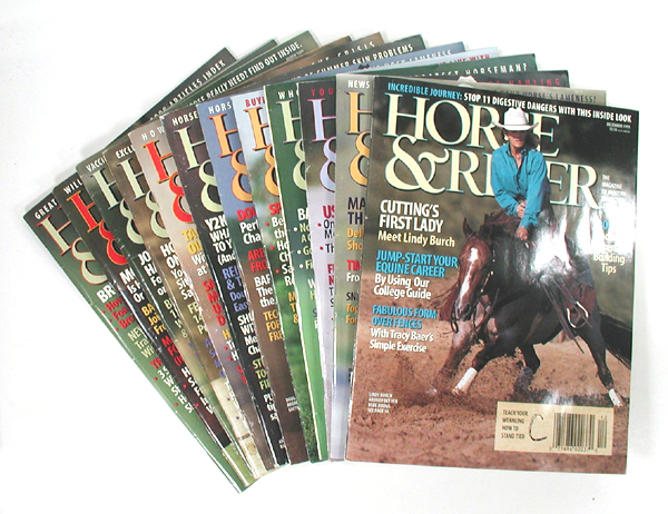Horse and Rider - vintage horse magazines from 1999