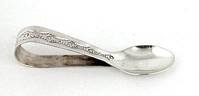 Native American Navajo Indian Sterling Silver baby spoon