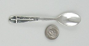 Native American Navajo Indian Sterling Silver baby Spoon