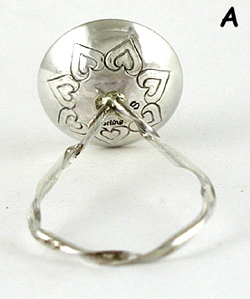 Authentic Native American Sterling Silver Baby Rattles by Navajo silversmith Monica Smith