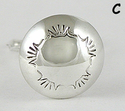 Authentic Native American Sterling Silver Baby Rattles by Navajo silversmith Monica Smith