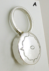 Authentic Native American Sterling Silver Baby Rattles by Navajo silversmith Monica Smith