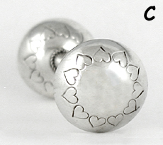 Navajo sterling silver baby rattle C by Monica Scott