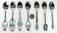 Navajo sterling silver baby spoon