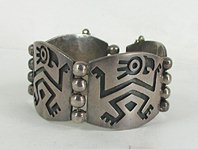 sterling silver Mexican link bracelet