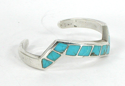 sterling silver and turquoise bracelet 7 inch