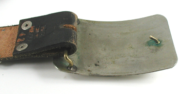 Bargain Barn studded leather biker belt from Mexico