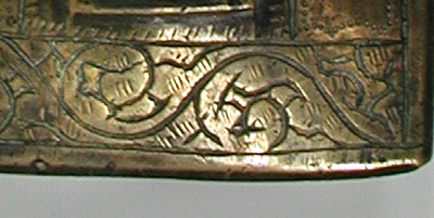 Bargain Barn vintage cast brass belt buckle from The Wolf Pup Collection