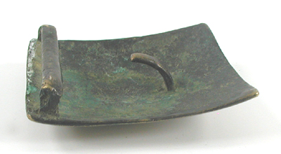 Bargain Barn vintage cast brass belt buckle from The Wolf Pup Collection