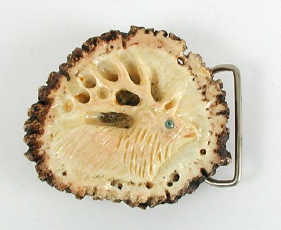 Vintage Deer Antler Belt Buckle