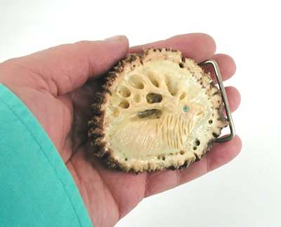 Vintage Deer Antler Belt Buckle