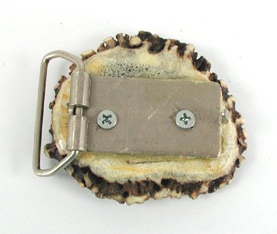 Vintage Deer Antler Belt Buckle