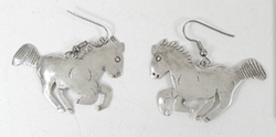 Bargain Barn one pair Sterling Silver Horse Wire Earrings