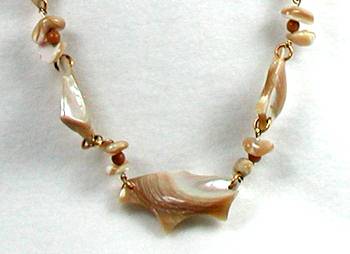 Luminescent Shell Necklace