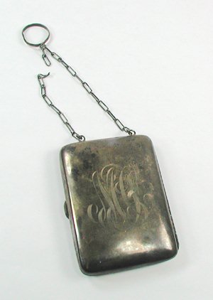 Vintage sterling silver ball purse