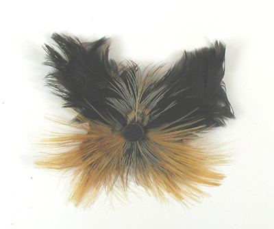lot of four feather barrettes and one beaded headband