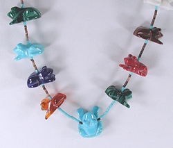 frog fetish necklace 28 inches