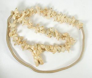 BBN194 stacked animal fetish necklace 34 inch