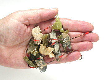 Mixed Animal necklace 24 1/2 inches long