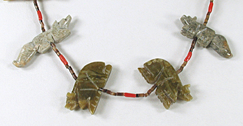 Mixed Animal necklace 24 1/2 inches long