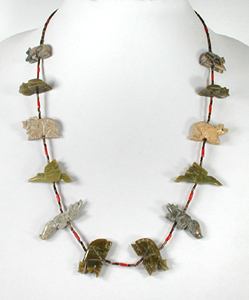 Mixed Animal necklace 24 1/2 inches long