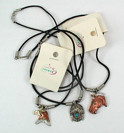  three adjustable choker necklaces
