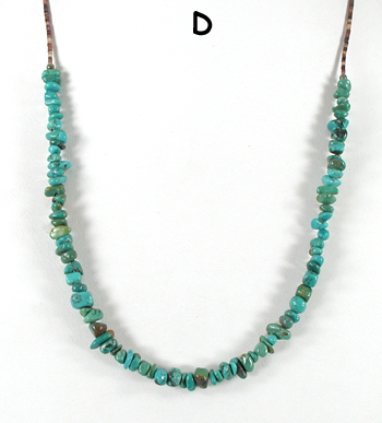 Turquoise Nugget Necklace with pen shell heishi