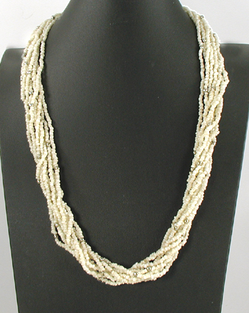 ten strand bead necklace 27 inches long