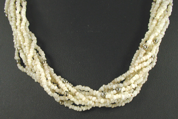 ten strand bead necklace 27 inches long