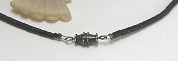 mother of pearl bird necklace 24 1/2 inches long
