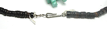 stacked animal necklace with kachina 27 inches long