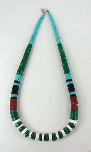 plastic heishi necklace 20 inch