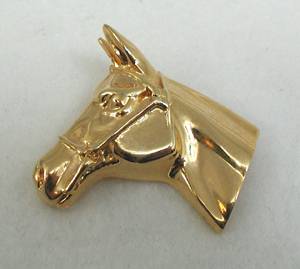 Carolee Gold Horse Head Pin