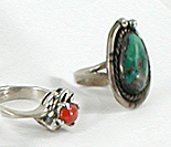 Lot of two Rings size 5 3/4 to 6 1/2