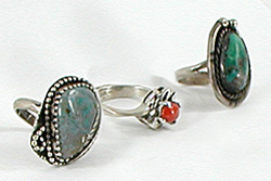 six rings size 5 3/4 to 6 1/2 