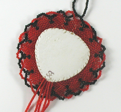 beaded necklace with stone center and beaded necklace 26 inches long
