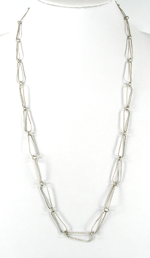 Bargain Barn lot of 5 necklaces including sterling silver 10-strand liquid silver and turq