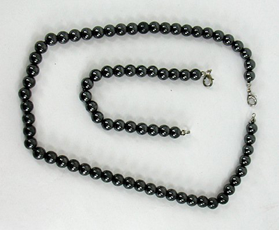Vintage Magnetic Hematite Bracelet and Necklaces set