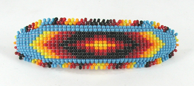 hand beaded barrette