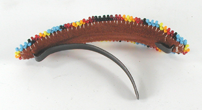 hand beaded barrette